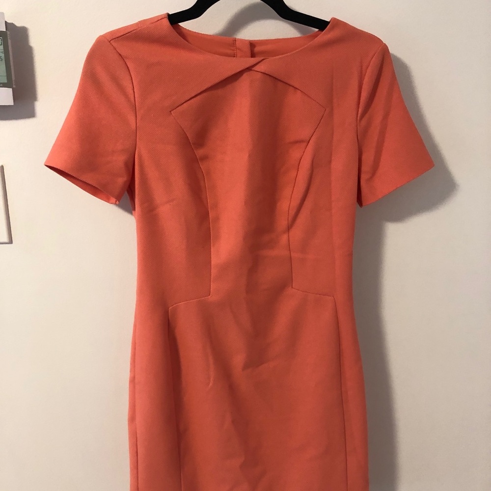 Banana Republic Coral 80s Style Mini Dress